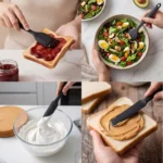 Silicone Kitchenware 6-Piece Set, Cream Scraper, Spatula, Oil Brush, Size Scraper Set Baking Tool, Non-Integrated Hand - Image 3