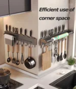 Stainless Steel Kitchen Paper Towel Rack Wall Shelf with Hook Kitchen Gadgets Hanging Organizers Storage Utensils for Kitchen - Image 15