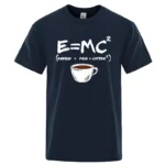 Summer Men T-shirt Cotton Blend Casual Funny Energy=Milk+Coffee Print Men Cool Loose O-neck Tops For Men Short Sleeve Male Tees - Image 3