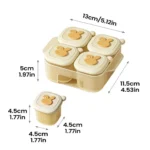 Baby Food Storage Containers Freezer Trays Food Storage Child Broth Container Cooked Food Ice Cubes Trays Freezer Compartments - Image 7