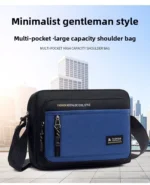 Fashion Men Crossbody Bag Single Shoulder Bags Big Capacity Storage Bag Multi-Pockets Business Crossbody Bags for Work Traveling - Image 11