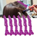 6pcs Black Matte Hair Sectioning Clip Clamp Hair Grip Hairdressing Salon Tool - Image 2