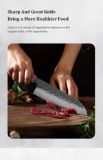 1-4 PCS Kitchen Knife set Damascus Steel Japanese chef Knife Santoku Knife Nakiri Knife kiritsuke knife Stable wood Handle - Image 20