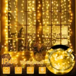 Christmas Lights LED Fairy String Curtain Lights 8 Mode Remote USB Festoon Christmas Decor For Home Holiday New Year Lamp - Image 16
