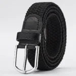 Fashion Casual Stretch Canvas Braided Belts Versatile Hole-free Weave Waistbelt Elastic Belt For Women Man - Image 14