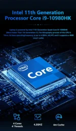 15.6 Inch Laptop Intel Core I9 10980HK Windows 11 Pro 32GB DDR4 M.2 2TB SSD Ultrabook Computer Fingerprint Unlock WIFI Fast - Image 10