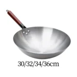 Frying Pan Nonstick Skillet Multifunctional Iron Food Stalls Portable Household Restaurant Lightweight Omelette Pan Wok Pan - Image 2