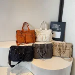 Large capacity Tote Bags for Women Shoulder Side Bag Fashion Space cotton Shopping Bags Multi-pocket Messenger Bag Lady Handbags - Image 4