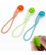 Dog Toy Ball with Rope for Feeding, Self-Entertainment, Boredom Relief, Durable Chew Toy, Pet Supplies - Image 2