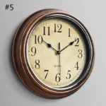 Wall Clock 12-inch Large Retro Wall Clocks Non Ticking Classical Quiet Clocks Living Room Kitchen Bedroom Office Decor A0KF - Image 15
