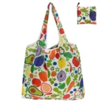 Tote Bags Flower Print Women's Grocery Handbags Outdoor Foldable Shopper Eco Shopping Bag Reusable Storage Bag Organizer Bags - Image 11