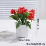 Artificial Plants Bonsai Simulated Tree Potted Fake Flowers Table Porch Potted Ornaments Home Wedding Decor Housewarming Gift - Image 19