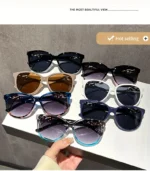 Women's Cat Eye Sunglasses Retro Butterfly Sunglasses Women's Fashion Mountaineering Sunglasses - Image 15