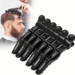 6pcs Black Matte Hair Sectioning Clip Clamp Hair Grip Hairdressing Salon Tool - Image 3