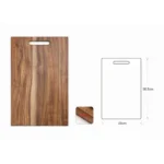 Board Kitchen  Set Square Acacia Wood Solid Wood Simple Cutting Board Cut Steak Household Hardwood Thickened Cutting Board - Image 7