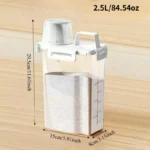 2.5L Covered Moisture-proof Sealed Storage Container - Used for Grain, Nut, Flour, Rice Food Storage Boxes - Image 11