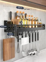 Kitchen Spice Storage Knives Holder Knife Stand Spice Rack Organizer Knives Holder Spoon and Chopsticks Rest Hanging Organizers - Image 10