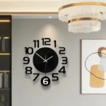 Modern wall clocks with silent pendulum function are suitable for living rooms, offices, bedrooms, and home decor - Image 2