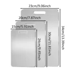 Cutting Board - Stainless Steel Cutting Boards for Kitchen- for cutting Meat, Fruit, Vegetables, Outdoor or Indoor（3pcs） - Image 7