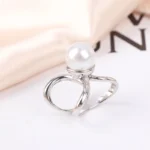 Fashion Scarves Buckle Women Brooches High-Grade Scarfs Buckles Steel Ring Scarf Clip Metal Brooch Clothes Corner Knotted Button - Image 8