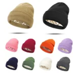 Women's Hats for Autumn&Winter-Comfortable Stylish Versatile Warm-Keeping Hairstyle-Protecting Knitted Satin Woolen Hats - Image 22
