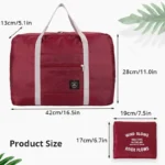 Travel Bag Folding Travel Storage Bag Travel Storage Bags Boarding Luggage Clothes Handbags Picnic Move House Large Handbag - Image 5