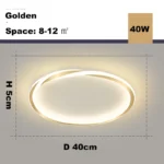 Modern LED Room Decoration Ring Ceiling Light Living Room Bedroom Dining Room Ceiling Lamp Indoor Lighting Decorative Lamps - Image 7