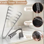 Anti‑Slip Hair Parting Clip, Soft Rubber Hair Styling Sectioning Tool, Men Women Hair Posi tioning Clip for DIY Hairstyle Barber - Image 2