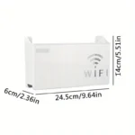 1PC Wifi Router Storage Box Wall Hanging Wifi Box Wireless Storage Boxes Case Power Strip Office Hanging Organizers - Image 2