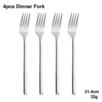 4/6/16/24 Pieces Cutlery Set Stainless Steel Thin Tableware Mirror Elegant Knife Fork Spoon Western Dinner Set Sliverware - Image 13