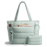 Tote Bag for Women, Lightweight Puffy Tote Bag with Compartments Shoulder Bag Handbag for Travel, Work, Gym - Image 7