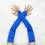 Ladies' Gloves, Long Hook-Finger Tinted Gloves, Ball Gloves, Bride's Wedding Dress Gloves, Sun-Protective Fashion Gloves C101 - Image 12