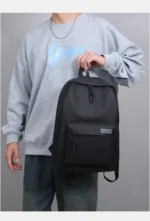Backpack Simple New Style College Style Small Backpack Travel Lightweight Korean Version Junior High School Double Shoulder Bags - Image 25