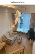 Led Modern Chandelier Living Room Decorative Lighting Duplex Rotary Staircase Chandelier Irregular Acrylic Restaurant Chandelier - Image 17