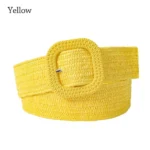 Fashion Summer Bohemian Waistband Braided Belts Straw Woven Belt Waist Belt - Image 7
