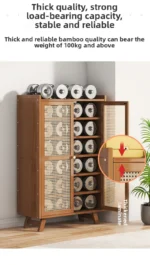 Shoe cabinet, shoe rack  household, simple indoor storage artifact, space-saving entry, and dust-proof dormitory. - Image 18