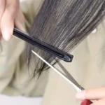 Hairdressing V-Comb Messy Hair Finishing Straightening Splint Comb - Hair Styling Tool Clip special for  hair wigs