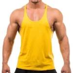 Men's Sports Gym Fitness Tank Top Y Back Fitness Lightweight Shoulder Strap Muscle Fit Tight Fitness Limit T-shirt - Image 17