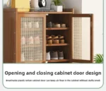 Shoe cabinet, shoe rack  household, simple indoor storage artifact, space-saving entry, and dust-proof dormitory. - Image 22