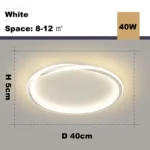 Modern LED Room Decoration Ring Ceiling Light Living Room Bedroom Dining Room Ceiling Lamp Indoor Lighting Decorative Lamps - Image 9