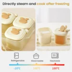 Baby Food Storage Containers Freezer Trays Food Storage Child Broth Container Cooked Food Ice Cubes Trays Freezer Compartments - Image 15