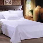 One Single Bed Sheet (Excluding Pillowcases and Pillow Inserts) Made of Washed Material, Pure White, Suitable for Hotels, Guesthouses, and Home Use for Single or Double Beds - Image 13