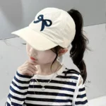 Children's summer hats, thin, quick-drying, sunshade baseball caps, half-air top caps, baby duck tongue baseball caps - Image 10