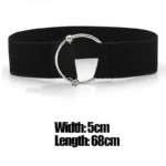 Belts for Women Simple Waist Elastic Ladies Band Round Buckle Decoration Coat Sweater Fashion Dress Waistband - Image 12