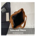 Simple Large Capacity Tote Bags for Women Retro Pu Leather Ladies Shoulder Bag Commuter Portable Girls Student Underarm Handbag - Image 14