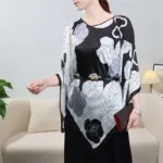 110*110cm Fashion Scarves Women Pullover scarf Shawl Print Silk Satin Hijab Female Bandana Luxury Brand Square Ladies bandanna - Image 9