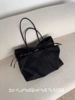 Tote Underarm Bag Multiple Compartments Fashionable Comfortable Solid Simple All-matching Soft Daliy Personality - Image 8