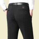 Men's autumn/winter fashionable business casual pants, elastic slim fit warm and plush suit pants, work clothes - Image 18