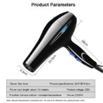 Hair Dryer 2200W Professional Powerful Hair Dryer Fast Heating Hot And Cold Adjustment Ionic Air Blow Dryer with Air Collecting - Image 14