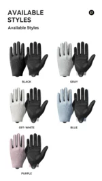 ROCKBROS Spring Summer Cycling Gloves Lightweight Breathable Full Finger Gloves Shock Absorption SBR Pad Anti-slip Sports Gloves - Image 15